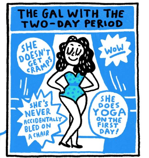BloodyMatilda's tweet photo. Hey gals need a laugh about menstruation? Check out this hilarious cartoon land called Menstrualand, the world’s first period theme park. Have a drink at the Crimson Wave or try a strawberry shake with ibuprofen sprinkles. If this is your thing see https://t.co/TamwMiPXGv #period https://t.co/Kp2PX5drA8