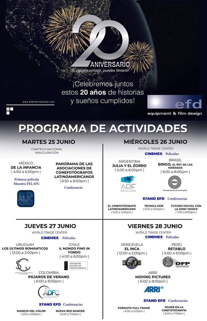 efdstudiosmx's tweet photo. ¡Comienza la cuenta regresiva! La semana EFD está a punto de comenzar, recuerda que el martes 25 de junio te esperamos a las 4:00pm en Cineteca Nacional y los días 26, 27 y 28 de junio en WTC Ciudad de México a partir de las 12:00pm. ¡No te lo puedes perder!
#20efd https://t.co/bTGekiozK4