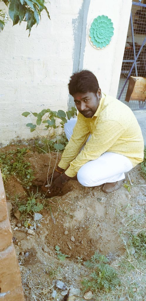 dr_ubesingh's tweet image. Tree planting for thalathy vj bday god bless u thalaiva