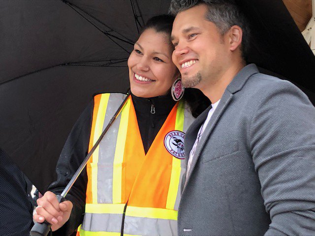 BrandonBearClan's tweet photo. National Indigenous People’s day patrol! We braved the rain and caught the end of Don Amero at the NIPD celebration. Thank you to the organizers for all your hard work. Great day despite it being a little wet. https://t.co/SI6RYsxyeZ