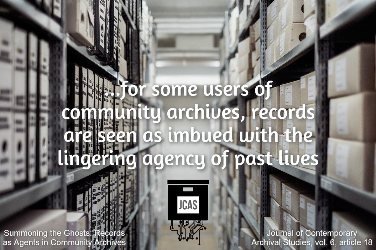 JCASonline's tweet image. Announcing the publication of “Summoning the Ghosts: Records as Agents in Community Archives” by @j__tai, Jimmy Zavala, @archivalflpnx, @gracenbrilz &amp;amp; @professorcaz (UCLA’s Community Archives Lab) ➡ elischolar.library.yale.edu/jcas/vol6/iss1… #communityarchives #agencyofrecords