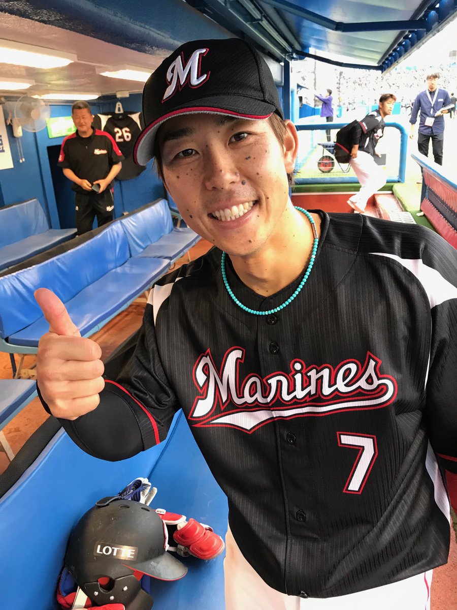 千葉ロッテマリーンズ 今日も4安打2本塁打と大活躍の鈴木大地選手 広報 Chibalotte