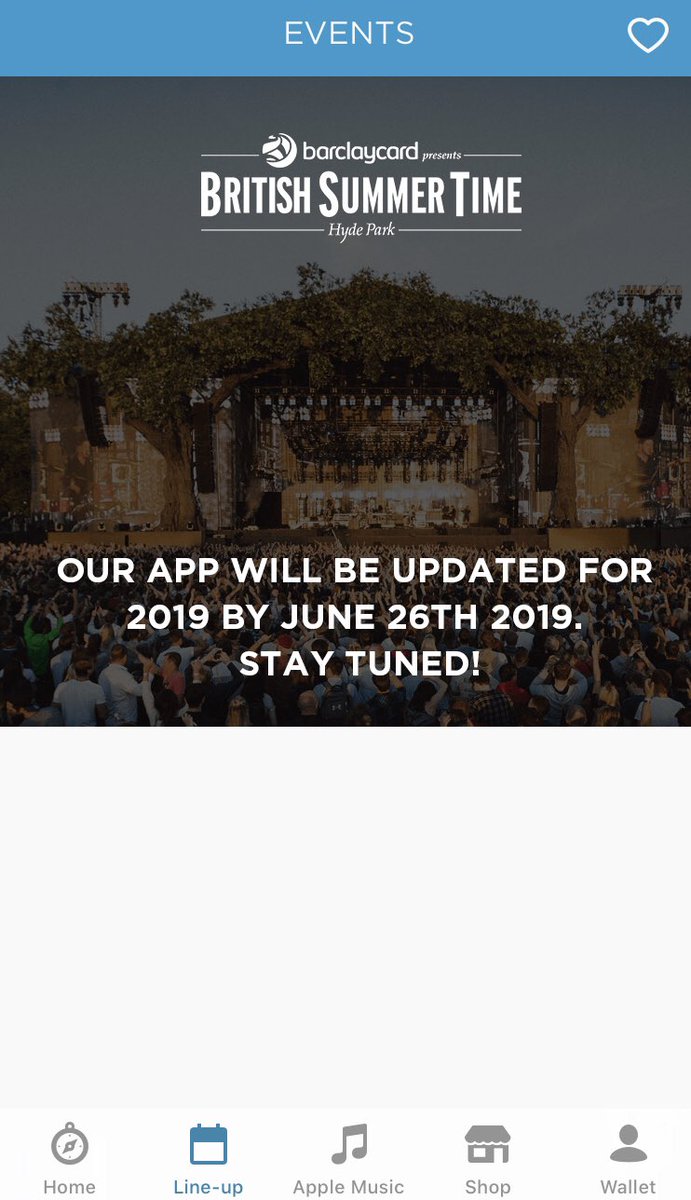 Shamrock_1982's tweet photo. @BSTHydePark have pushed back their App update by another day today.... π§ #BSTHydePark #celinedion #celineinlondon #celinedionlive2019 #europeanexclusive #couragealbum #fomo @celinedion https://t.co/0bdgGcXpOE