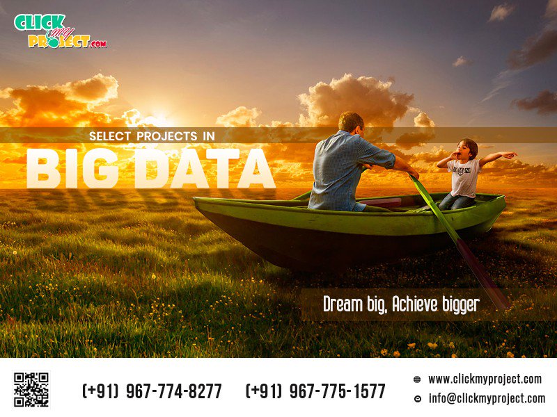 ClickMyProject's tweet image. Big Data Projects at clickmyproject for final year students...
To view Projects lisit visit 👉 bit.ly/2N7akbe
#clickmyproject #bigdataprojects #onlineproject #buyprojects #bigdata