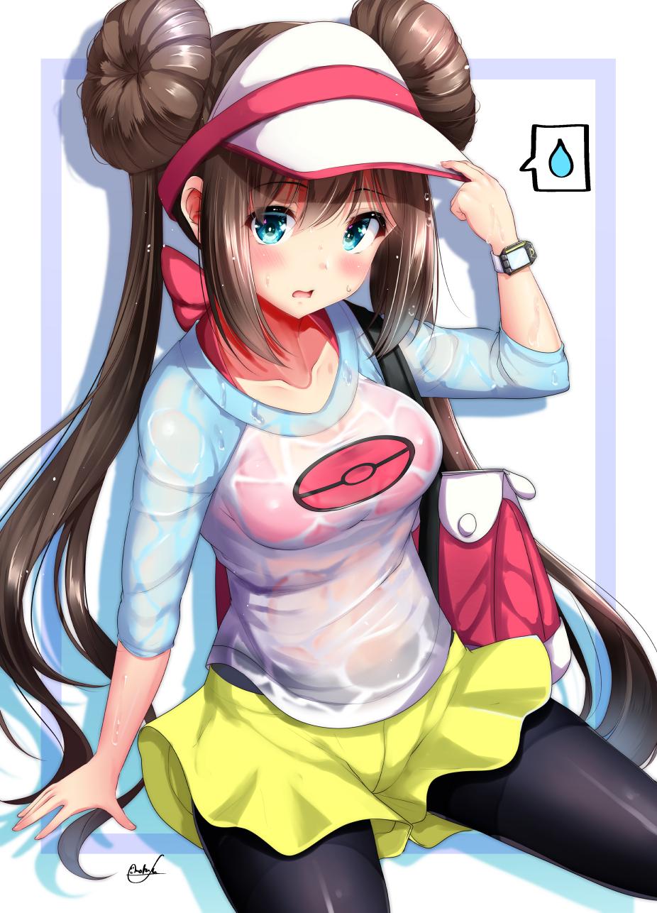 もくふう 銀輪ボイス連載中 2巻発売 今日もポケモンbw2のメイちゃん描きました みずタイプのこうげきで濡れ透けおっぱい T Co Qqobwwkcle Twitter
