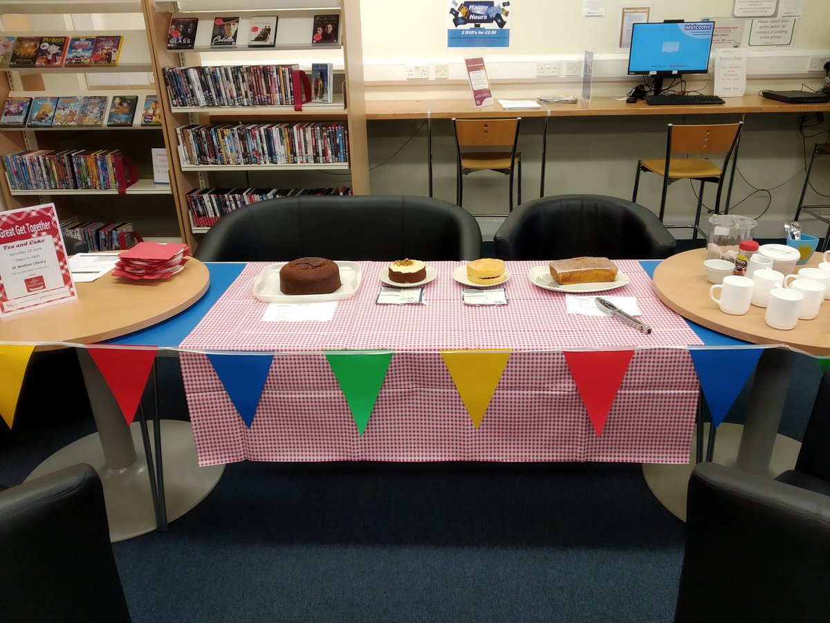 WattonLibrary's tweet image. We have cake!!!!! #TheGreatGetTogether #watton