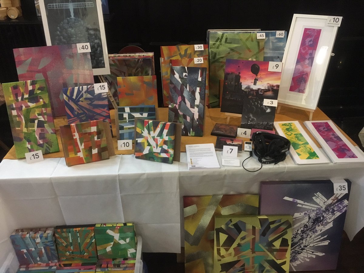 Selling aerosol canvases, prints and records at Durham town hall till 4pm today <a href="/DurhamCouncil/">Durham County Council</a> <a href="/durham_uni/">Durham University</a> #durham19 #durhamSITC