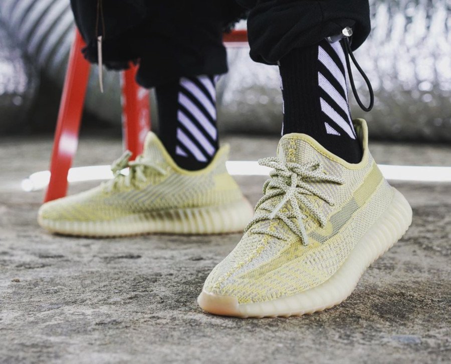yeezy 350 v2 antlia on feet