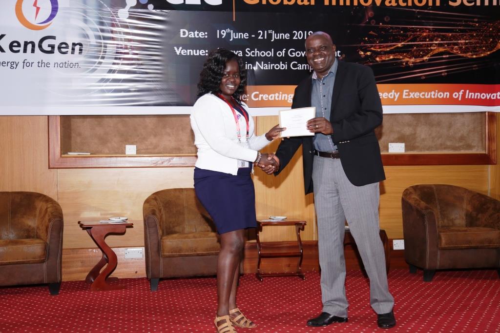 KenGenKenya's tweet photo. .@EuniceBonyo emerged 2nd runners-up under technical proposal and project category. Congratulations Eunice!👏👏👏 #EnergyForTheNation https://t.co/4TnVIjcJBD