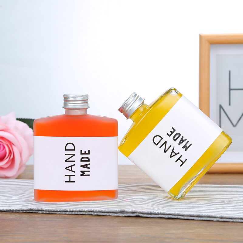 Glass bottle manufacture- square glass bottle for coffee juice milk