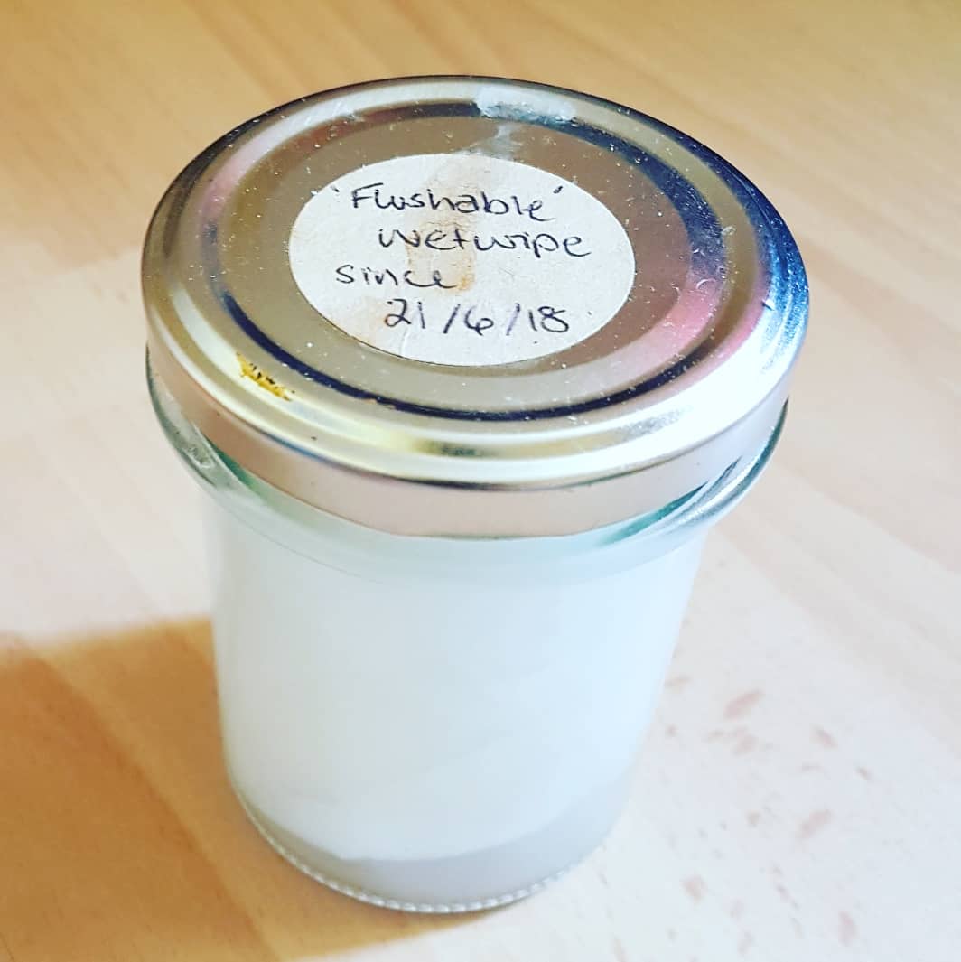 Homemade #experiment: Do flushable wipes decompose?

Time spend in a jar of water: One year.

Signs of decomposition: None

Conclusion 1: Don't flush #flushablewipes down the toilet

Conclusion 2: #Ban the word #flushable on #plastic based wipes

#moseley #plasticfree #obvious