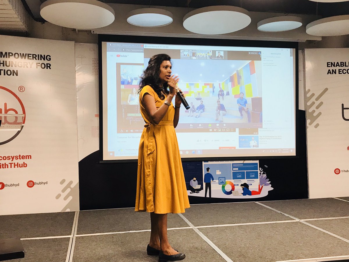 THubHyd's tweet photo. We kicked off Hack2Hire by #THub & Freshworks with a welcome note by @ShantaThoutam,Vice President,T-Hub. #Hack2Hire #THub #Hack2Hire #Softwareengineers #Hiring #Hackathon #InnovationEcosystem
#InnovateWithTHub @FreshworksInc @kirandarisi https://t.co/ShkOuyFRy1