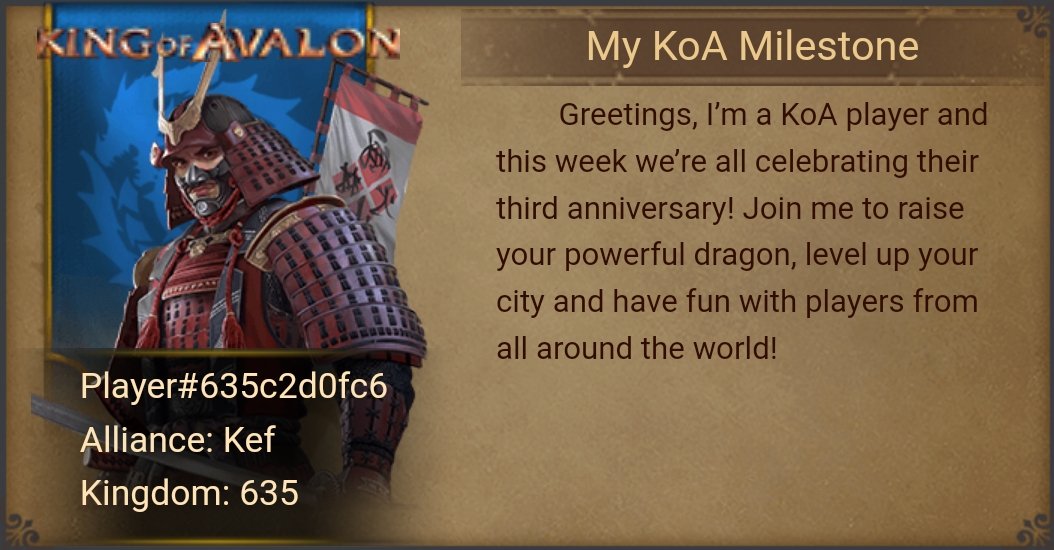 DeepBlueScotty's tweet image. Happy 3rd anniversary KoA! events.kingsgroupgames.com/api/koa3ths/th…