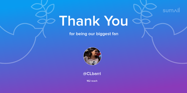 ELalloz's tweet photo. Our biggest fans this week: CLbarri. Thank you! via https://t.co/InCj4nKffk https://t.co/5Hn8Wa9U3T