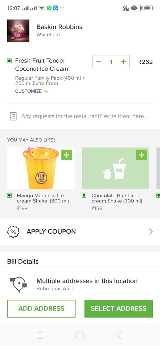 dsomesh28's tweet photo. Robbery in daylight by swiggy. Amount charged is different from amount shown. Moreover, customer care hangs up without resolving the issue. https://t.co/eRJQkm1cWC