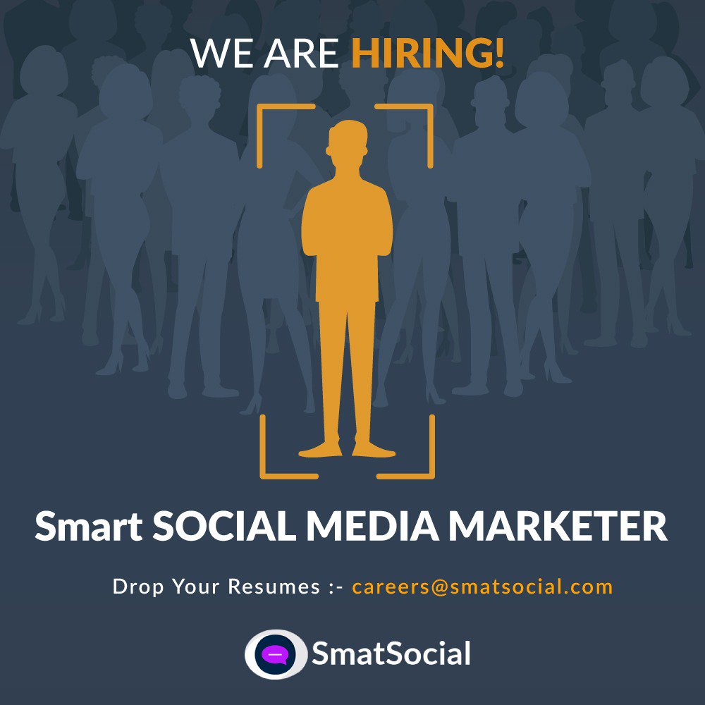 SmatSocial's tweet photo. Great opportunity to work in growing startup, grab it fast...
#smatsocial #socialmedia #socialmediamarketing #automating #socialmedaposting https://t.co/A7yI0UIzst