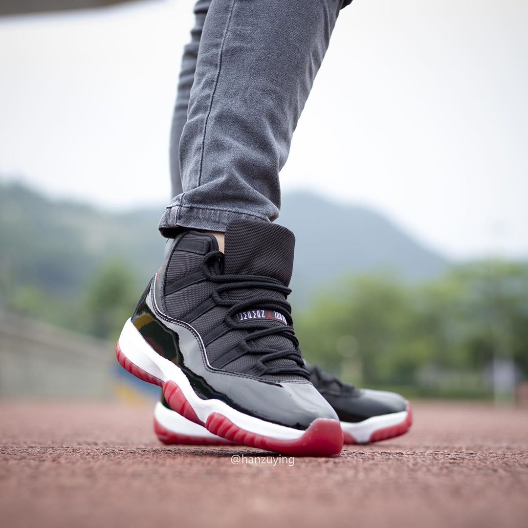 bred 11s on feet