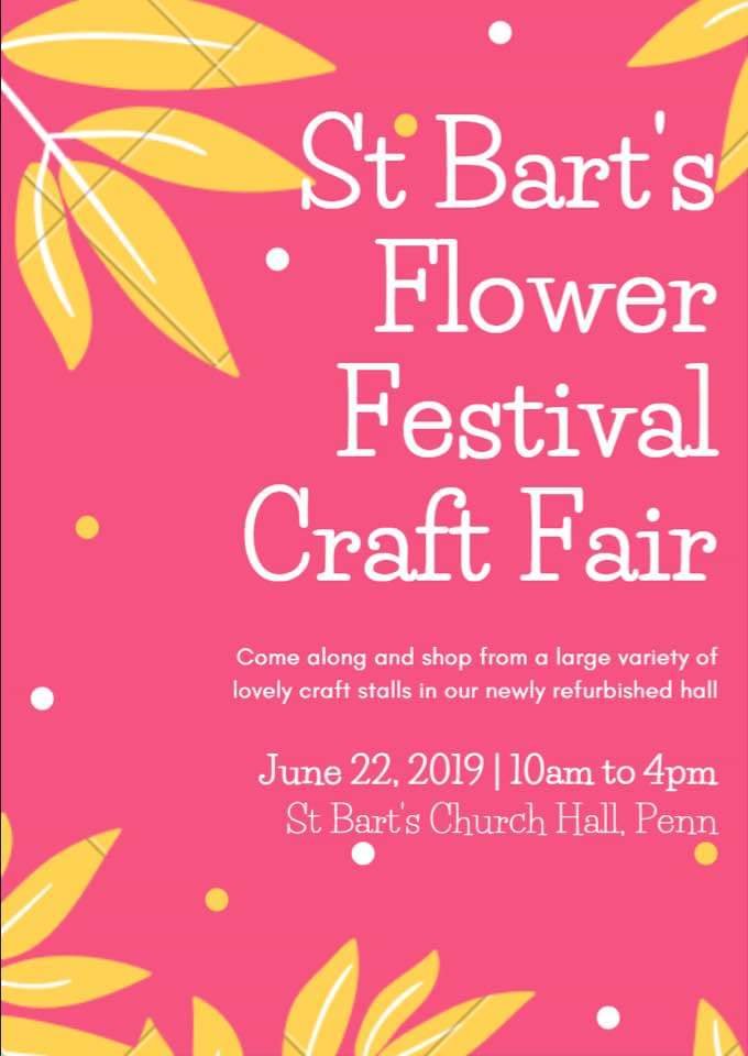 buttontech's tweet image. St Barts , Penn, Wolverhampton Craft & Flower fair today 🙂👍