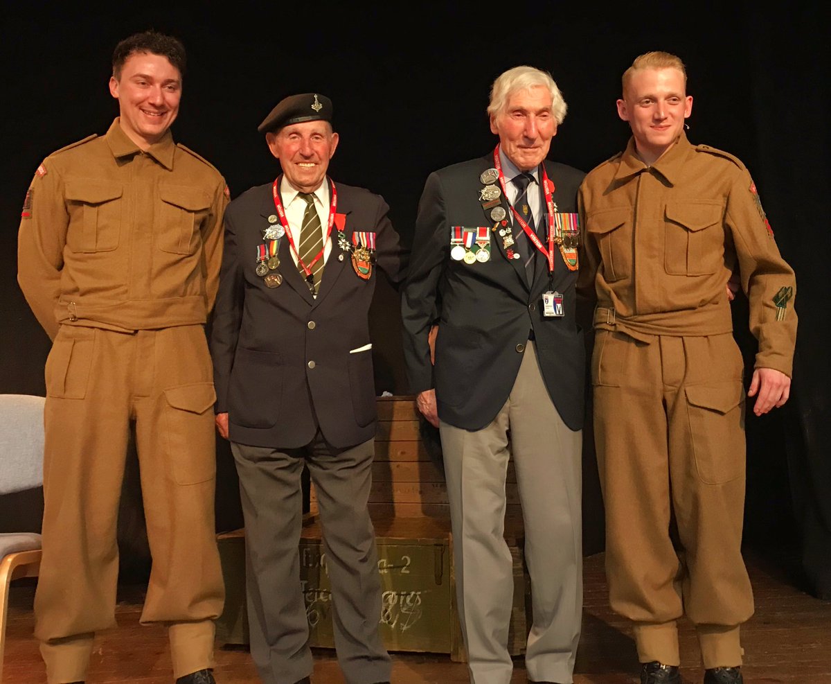 HoltsTours's tweet image. It was wonderful to see the @YorkWW2DDayVets with their young counterparts at the @EverwitchTC performance of #BombHappy at @HuntingtonYork. We were proud to be one of the sponsors of the event &amp;amp; again pleased to see how students engaged with it.