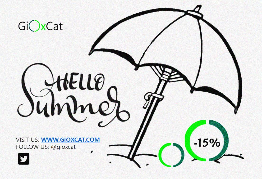 gioxcat's tweet photo. Hello summer! And hello discounts! Buy any of our products or hire any of our services before the 21st of July and obtain a 15% discount. More info: https://t.co/QqWZnVB5NL #summertime #consultancy #oxidants #hydrogenperoxide #labelled @ribas_xavi @MiquelCostas @JulioLloret https://t.co/Vkn4ti728r