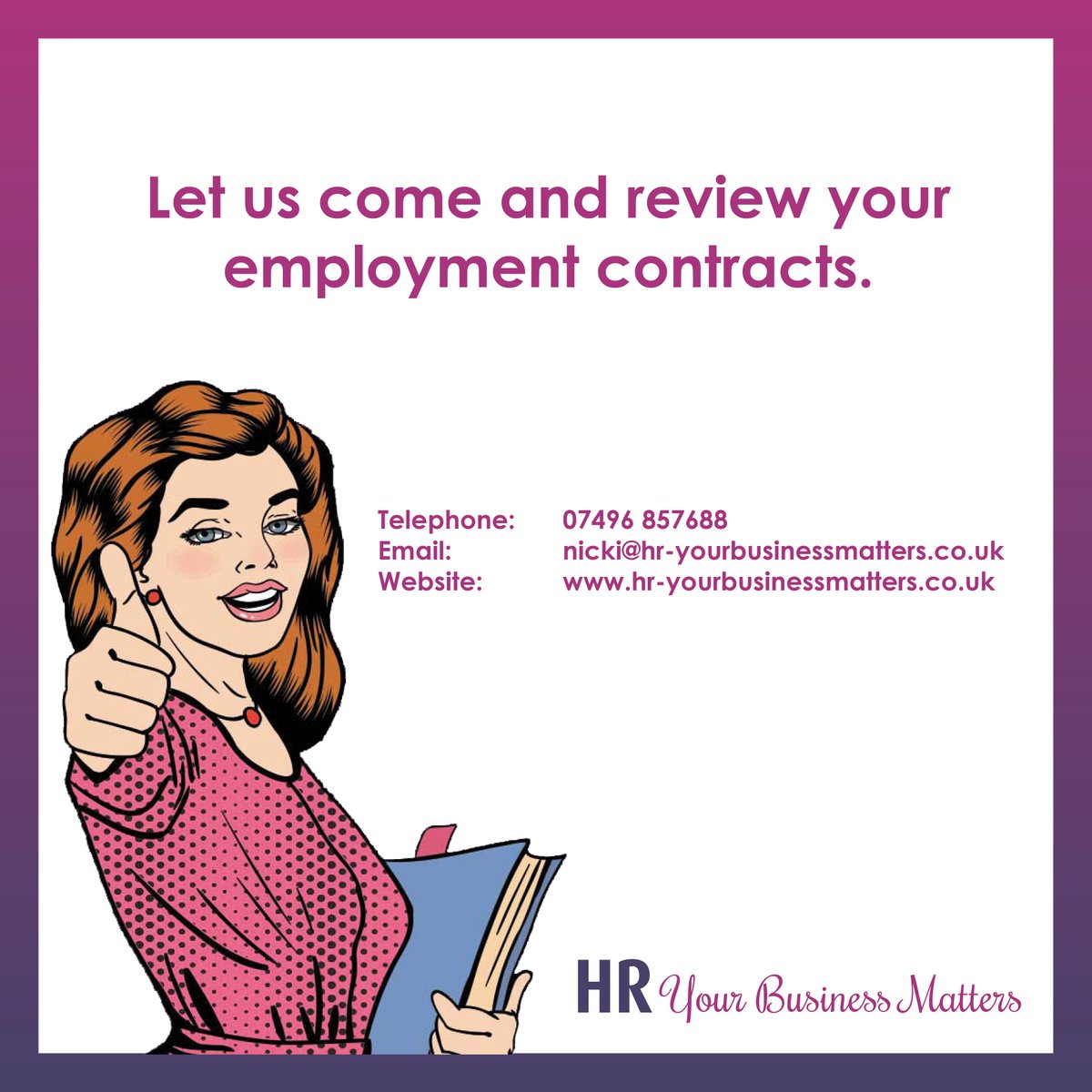 HR_YBM's tweet photo. Although not legally required, it is always recommended that employment contracts are provided in writing. It can save alot of misunderstanding further down the line.
Are your contracts in writing and more importantly, up to date?
#HRYBM https://t.co/184PMTTbtX