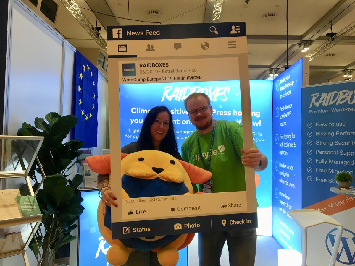Daniel and Ariane with our #WCEU picture frame