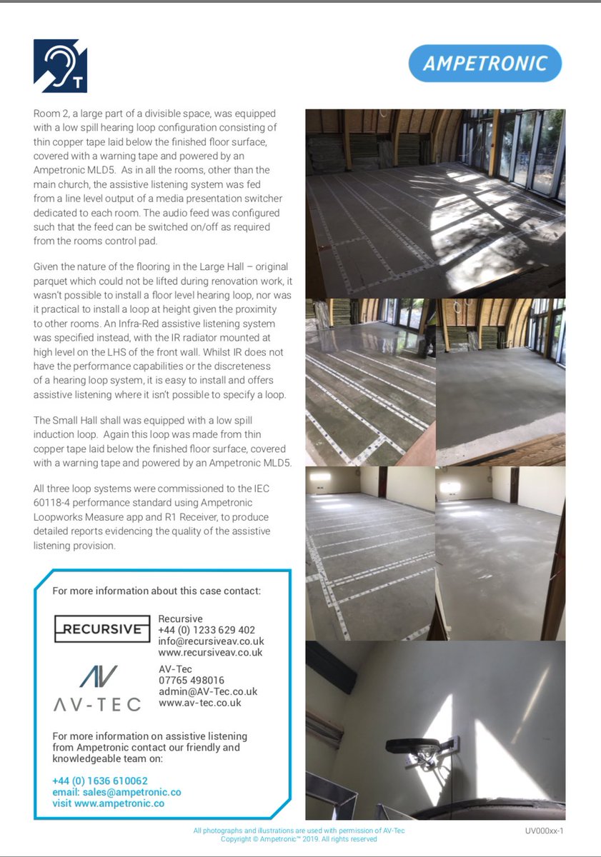 Great case study to support an amazing assistive hearing solution <a href="/ampetronic/">Ampetronic</a> @RecursiveMedia1 #AVTweeps #assistivelistening #audiovisual #placeofworship #hearingloop