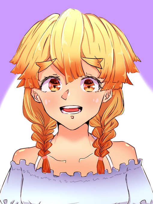 フィーさんがTwitterに投稿した我妻善逸(鬼滅の刃)のイラスト。