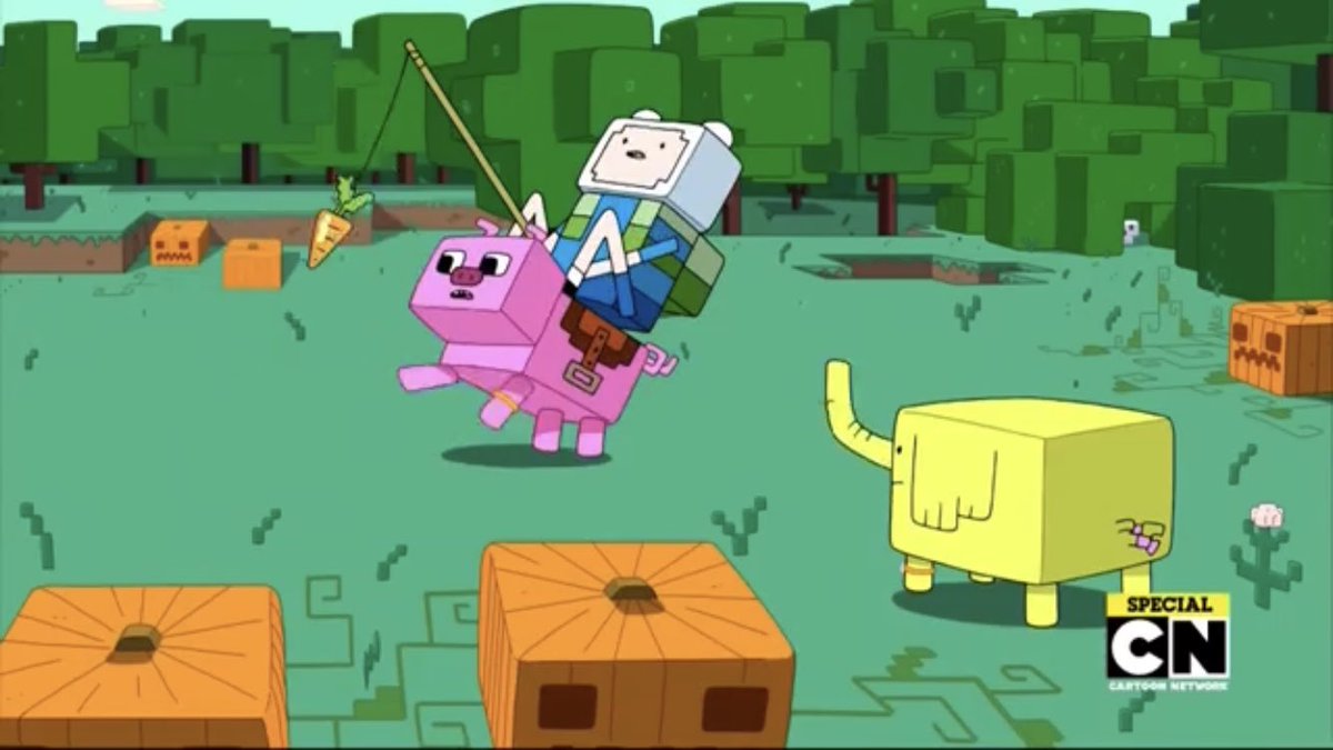 Twitter पर ぽた あと本当は最終回前に公式エピソードとしてアドベンチャータイムとマインクラフトのコラボ回があるんですけど日本で放送されなかったのが残念 フィンがエンダーマンに見つめられて数時間建ち続けたりゾンビと戦ったりします