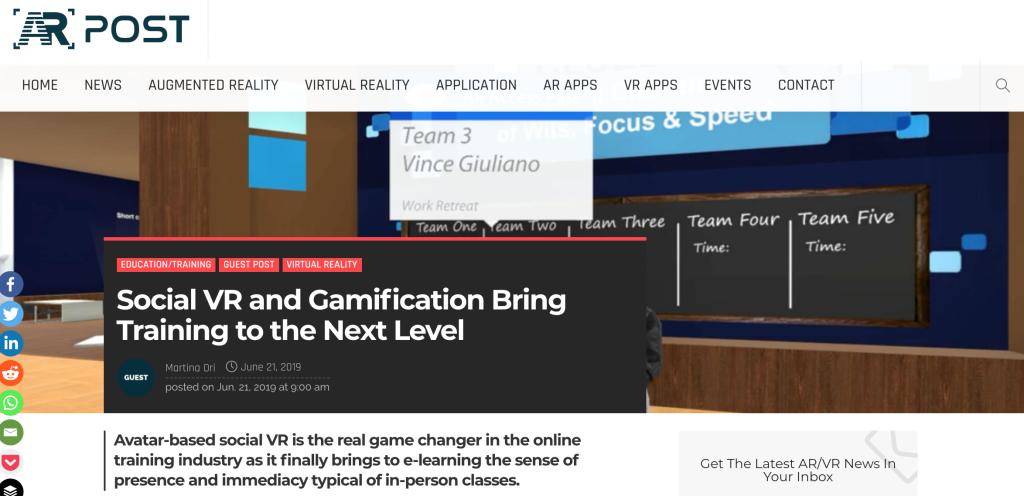 hyperfair's tweet image. Social VR and Gamification Bring Training to the Next Level blog.hyperfair.com/2019/06/22/soc…