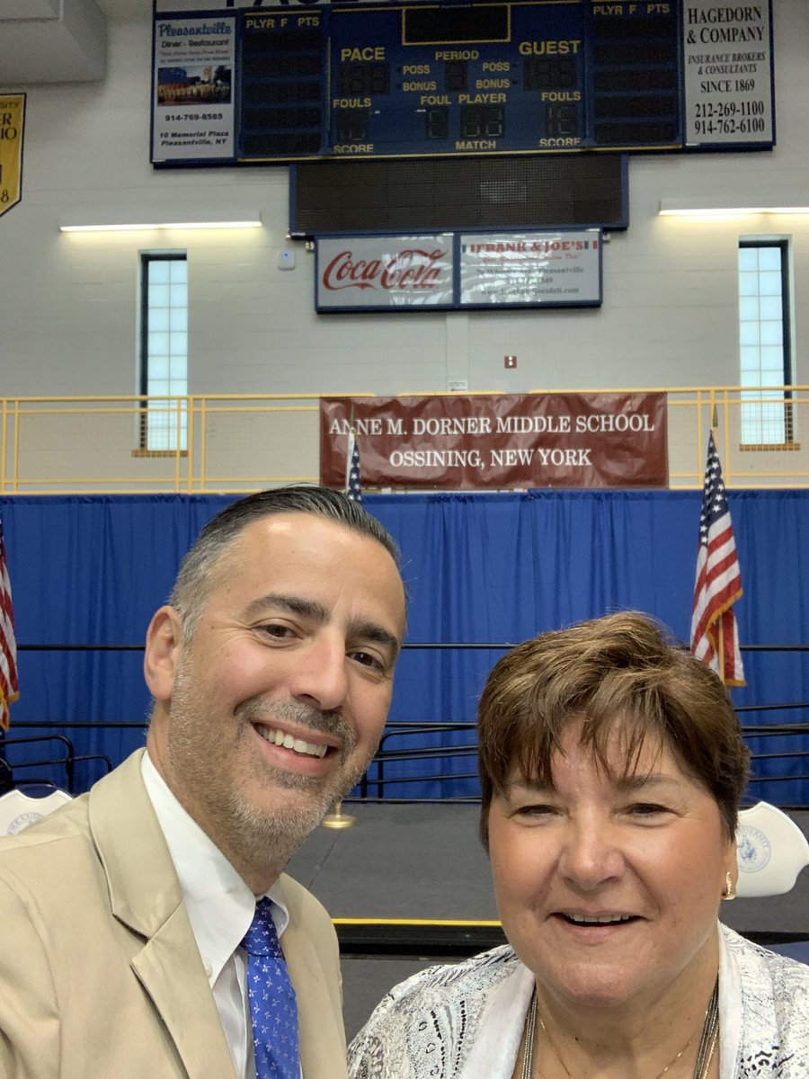 At the Moving Up Ceremony with our legendary principal @PrincipalAMD