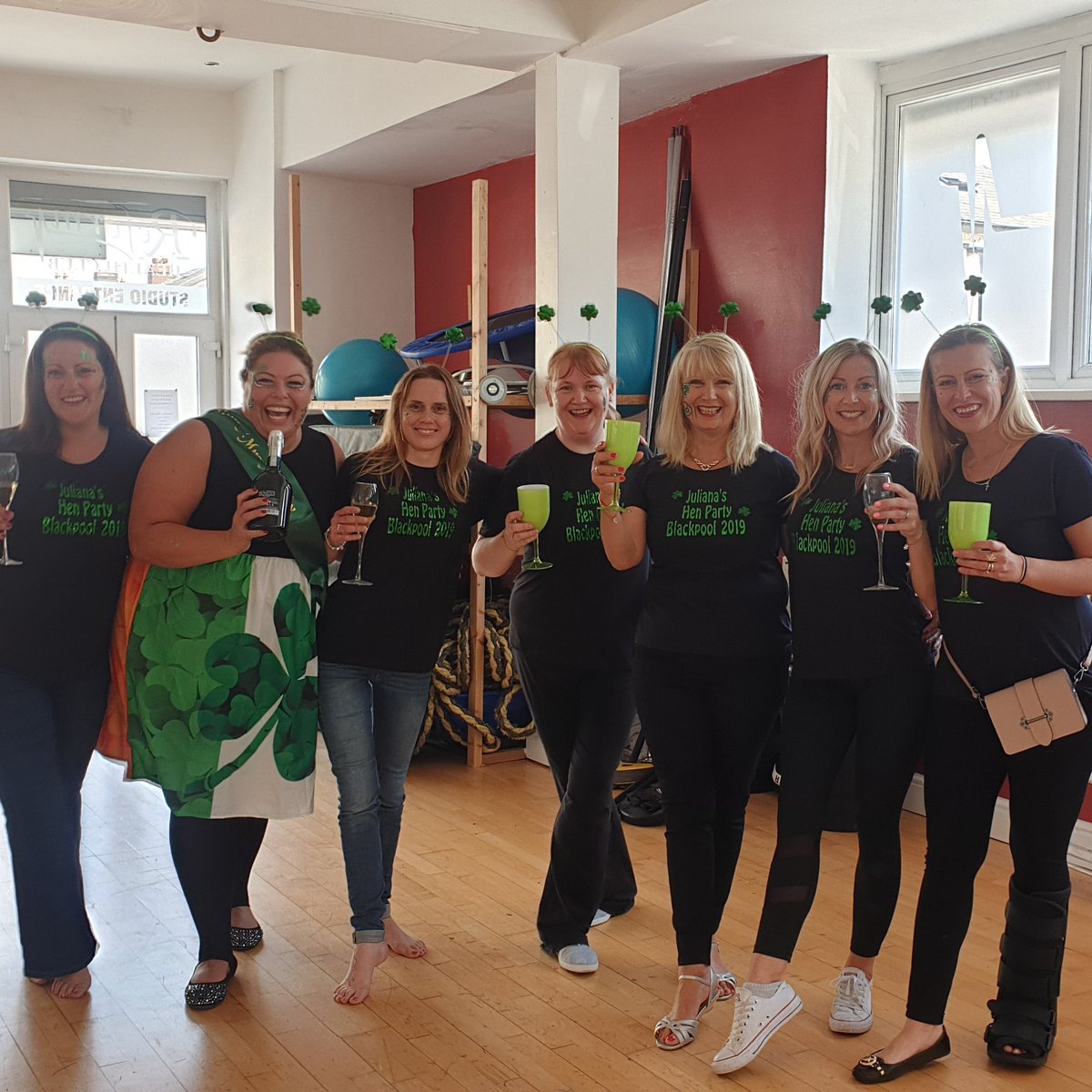 Amazing day today teaching these wonderful ladies some #irishdance for Juliana's #HenParty! You were #fabulous! <a href="/CheerleadingCo/">Cheerleading Company</a>  #dance #blackpool #Henpartyideas #CheerCohens #hendo #luckoftheirish