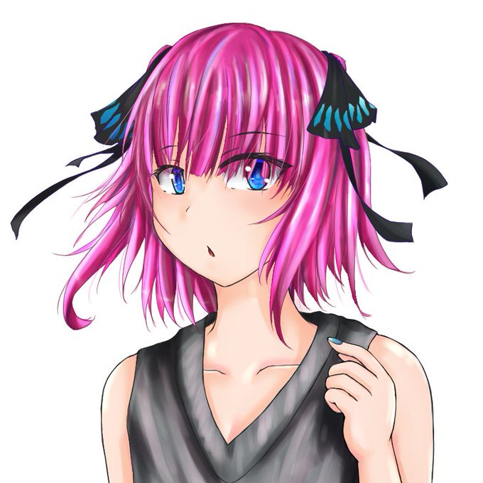あかい駄ねこさんがTwitterに投稿した中野二乃(五等分の花嫁)のイラスト。