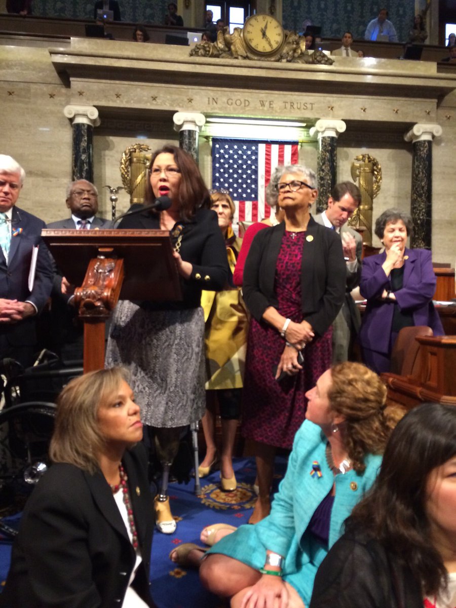 Senator Duckworth speaks on the House floor three years ago today to end gun violence.