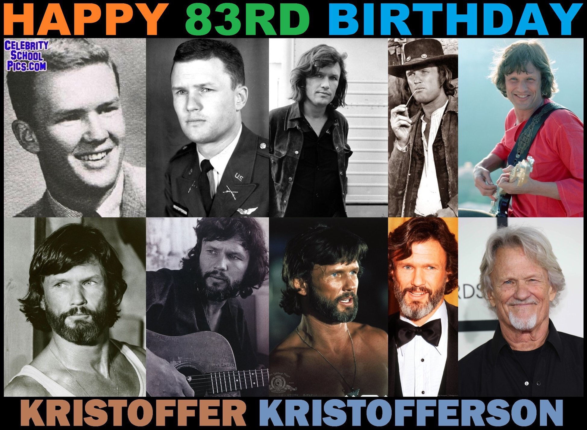 Happy 83rd Birthday Kris Kristofferson , a fan from Australia 