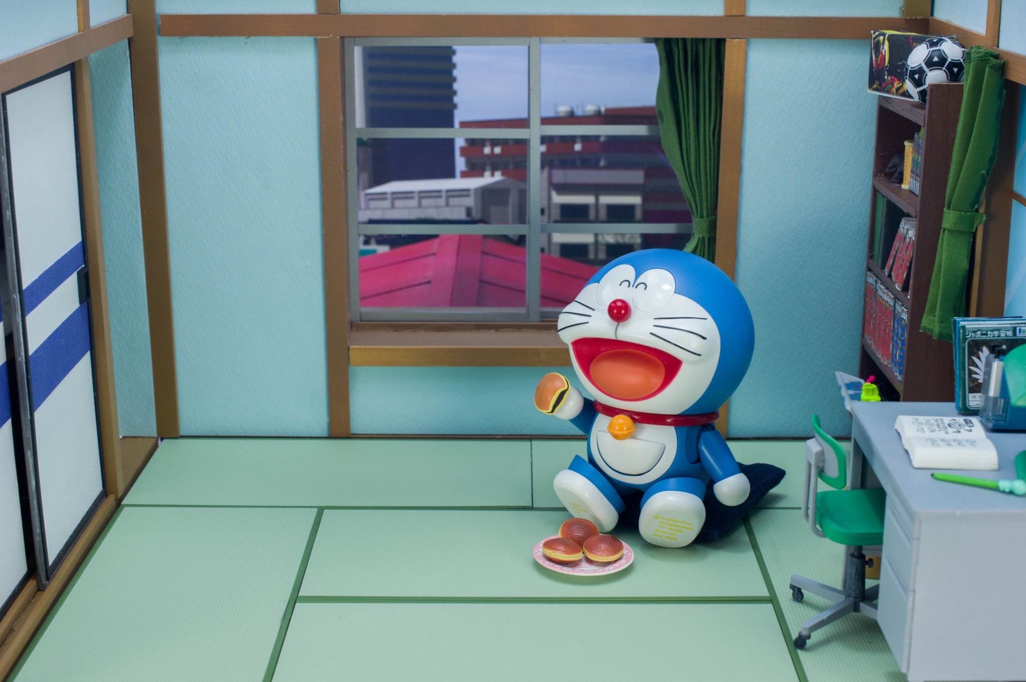 ほっぱー 1 12フィギュア用ジオラマ のび太の部屋 を作ってみました ほっぱー 1 12フィギュア用ジオラマ のび太の部屋 を作ってみました