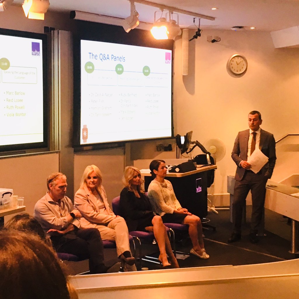 Our last panel of the day for #WBSCaseChallenge is exploring the importance of speaking the language of the customer. In #digitaladoption, yes the tech is key but actually it’s really about soft skills, inc reflecting back to ensure we really understand <a href="/WBScase/">WBS CASE CHALLENGE</a> <a href="/WarwickBSchool/">WBS</a>