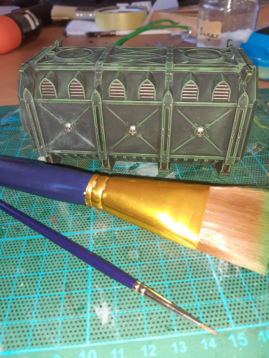 WargamerD's tweet photo. Finished up some quick scenery took about 10 minutes work with a cheap dry brush and some detail added πππ
#Warhammer #Warhammer40k #40k #Wargamer #Wargaming #Wargames #Tabletob #Gaming #Miniaturegames #Scenery #Drybrush #Conquest https://t.co/zcsKOsUo7b