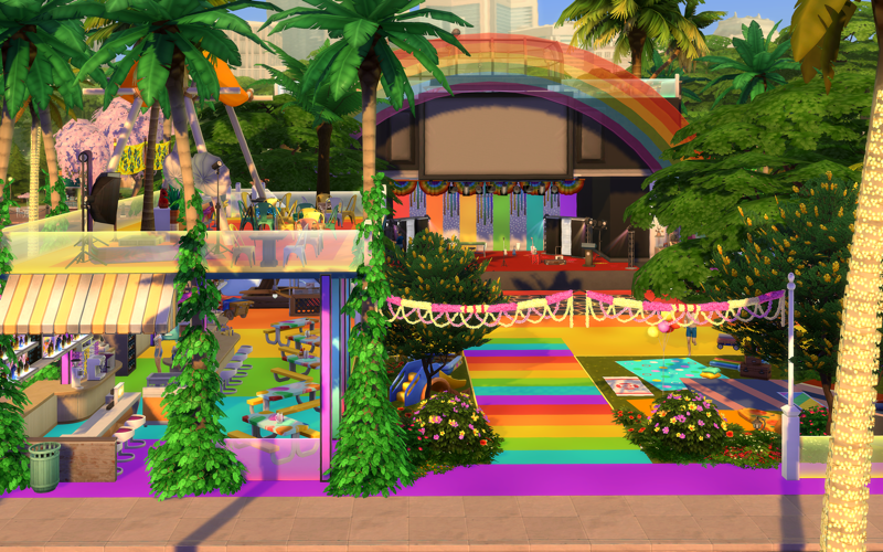 Kilra0's tweet photo. Festival season has begun. 🏳️‍🌈💜 Happy Pride month 💜🏳️‍🌈

https://t.co/MEwLNgWix3

#deerpride #ShowUsYourBuilds #TheSims4 https://t.co/xqphVSznPc