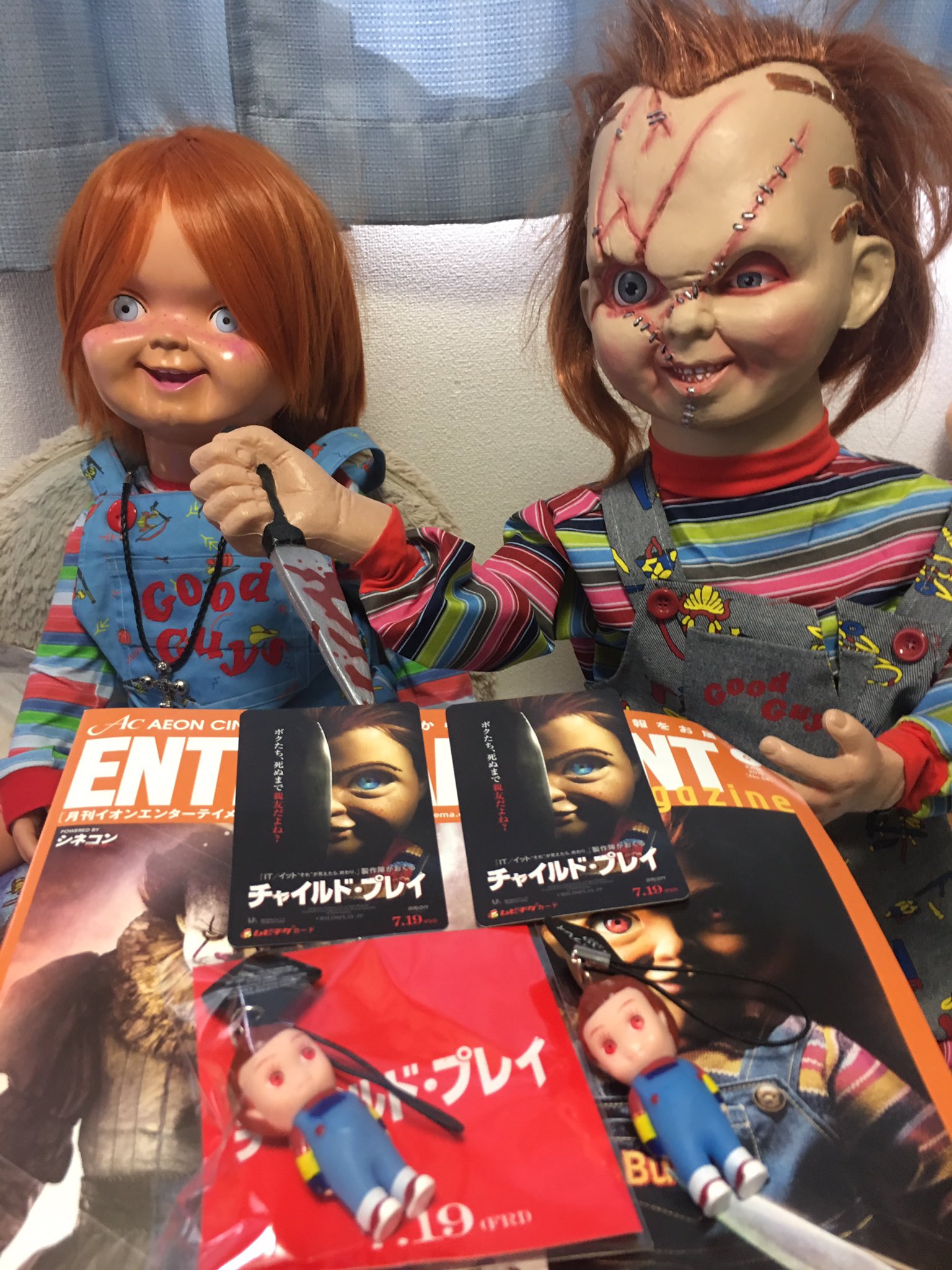 Ky Sur Twitter チャイルドプレイ リメイクのムビチケ買ってキター キューピーチャッキー可愛い感じやけど 後ろにナイフ隠してる Hydeのニューアルバムも Chucky Childsplay Childsplaymovie チャッキー Chuckydoll キューピー チャイルド
