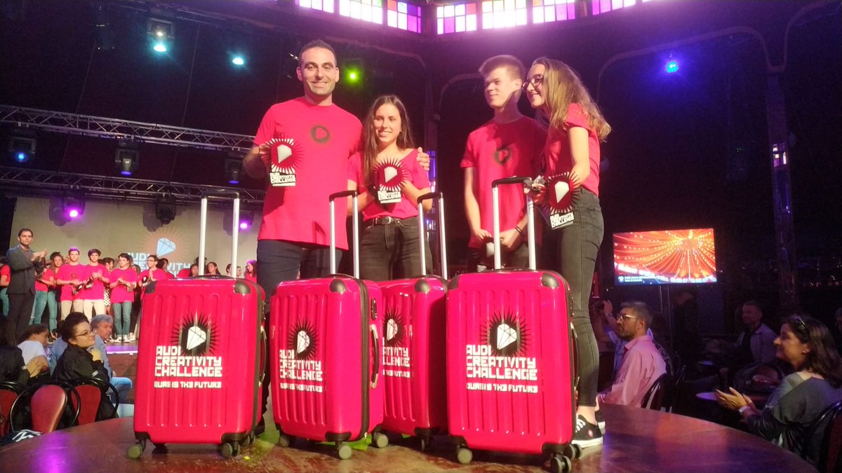 Equip MELIUS GUANYADOR de la 4a edición de l'Audi Creativity Challenge!!! Enhorabona!#AudiCreativityChallenge #WELINK_ACC