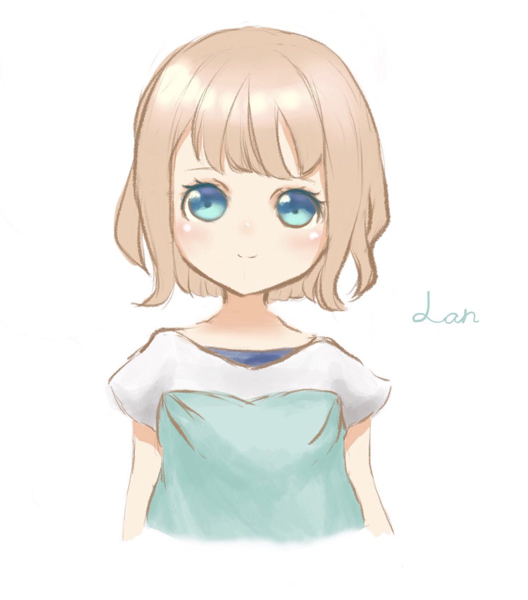 らん オリジナル女の子 女の子 可愛い 落書き イラスト 絵描きさんと繋がりたい オリジナル 創作