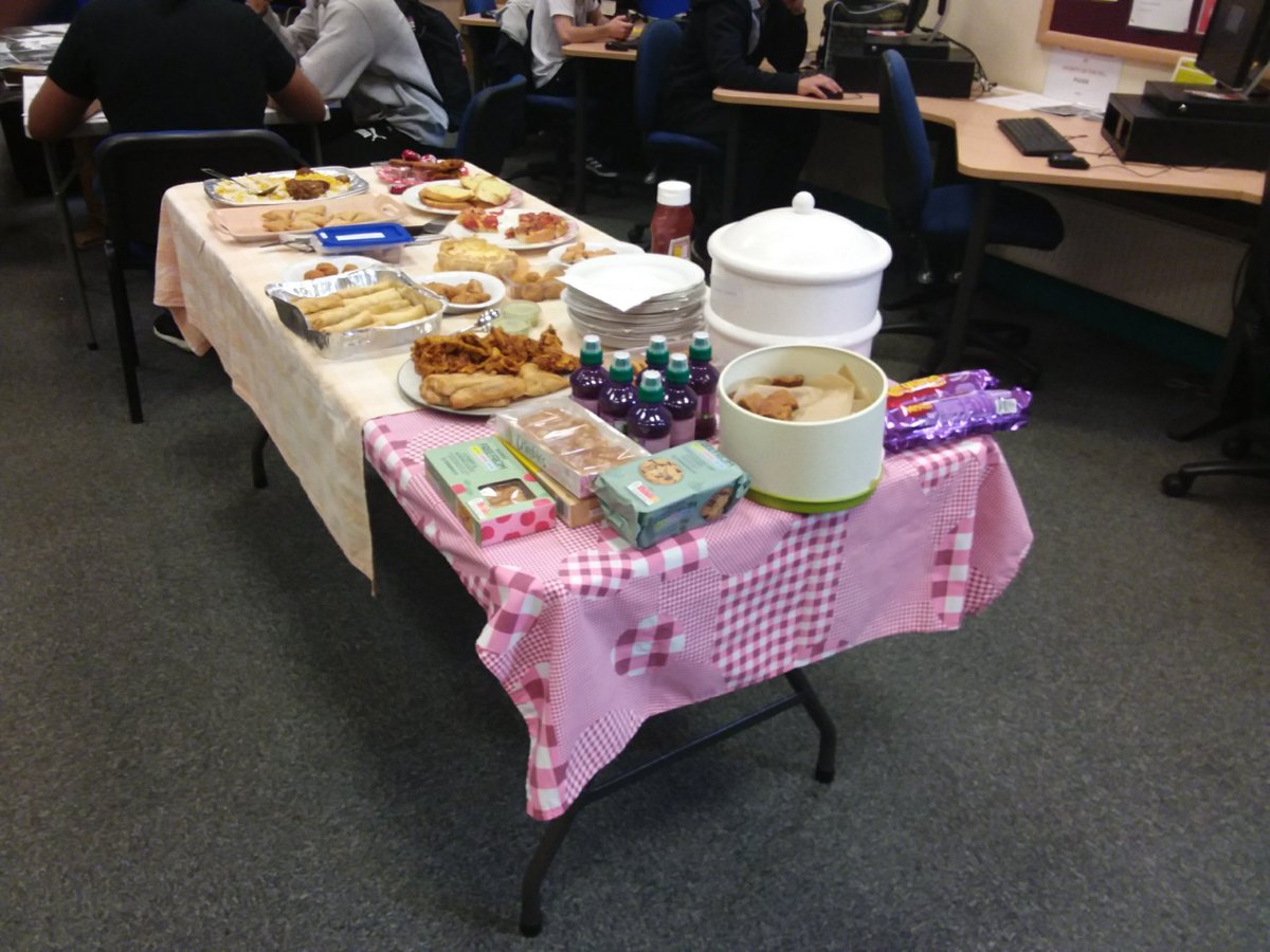Our international buffet is out. From vegetable samosas to Pap de Quiejo (Brazilian cheese bread), come join us at <a href="/LindleyLibrary/">Lindley Library</a> for a <a href="/great_together/">Great Get Together</a> multicultural lunch! #moreincommon #LindleyLibrary