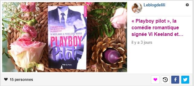 LeBlogdeLili's tweet photo. 📚 Mon billet sur #PlayboyPilot en sélection divertissement sur @Inspilia 😊 Une idée de lecture pour votre été ? https://t.co/IUXtNzY705 https://t.co/sP4VYnRVXc