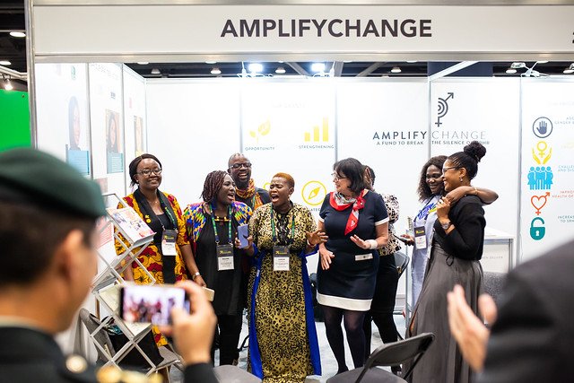 katie_northcott's tweet photo. I've been having a great time looking through the photos from @WomenDeliver conference! Some great moments with amazing @amplifyfund grantees, team &amp; partners. What a week truly highlighting #ThePowerOf collaboration &amp; activism! #AmplifyChangeLive #WD2019 https://t.co/V8R88NVgf0