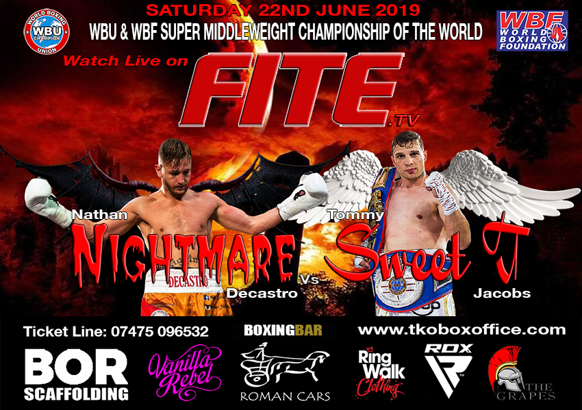 Triller_TV's tweet photo. 🇬🇧The brightest Boxers will SHINE in the UK TODAY

🥊@Nathan_Decastro and @tommysweet_t battle it out in today's main event!

The WBU &amp; WBF Super Middleweight 🏆 will be on the LINE!

A star studded undercard will be featured as well!

TODAY|2:30pm EST

https://t.co/lLRxUdit6K https://t.co/QcdHt4w3w4