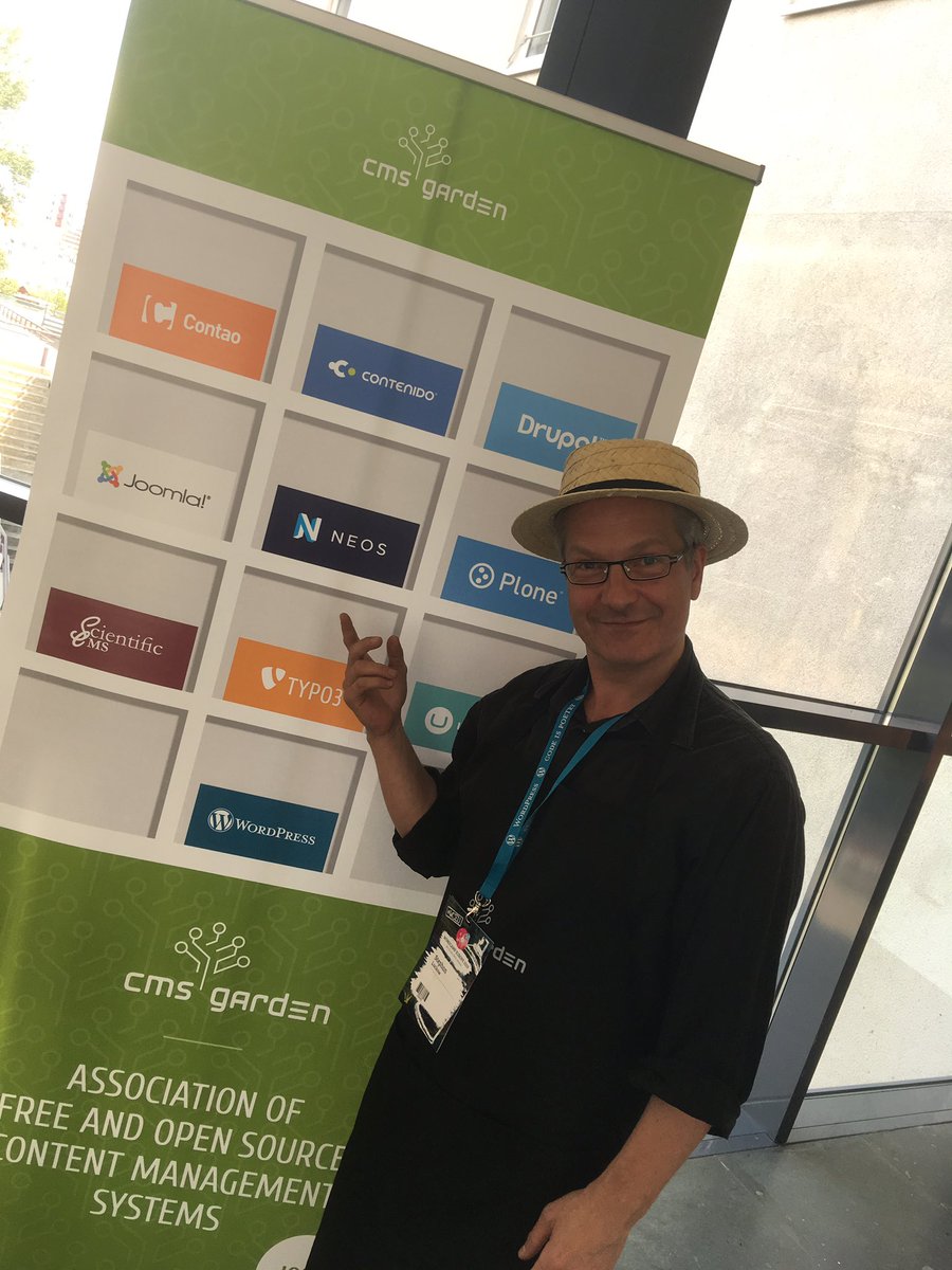 cmsgarden's tweet image. Thank you @luckow for beeing #cmsgarden ambassador #WCEU
