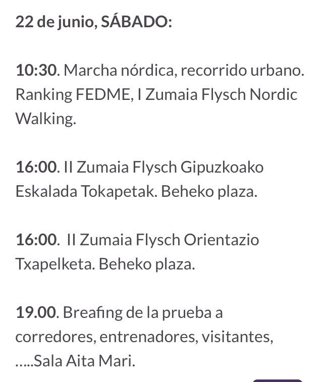 HOY 🌿 A las 16:00 prueba de escalada y de orientación. ¡La competición no se detiene en #zumaia!