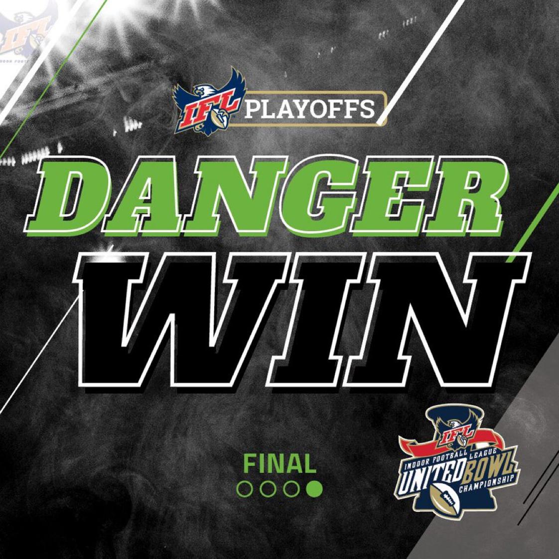 KRGIsports's tweet photo. Nebraska advances to the second round! Your final score in Green Bay is 45-40. #GoDanger https://t.co/3gl3gDqhFV