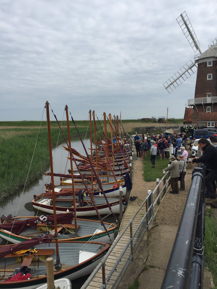 CleyNorfolk's tweet image. It was great to see all these lovely boats lined up in Cley harbour this morning. Many thanks to the Stiffkey ⁦@CockleClub⁩ &amp;amp; the brilliant team who produced delicious bacon butties etc on the quay.